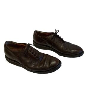 Johnson‎ & Murphy Men's Leather Golf Shoes Waterproof Sz 10M Italy Soft Spikes